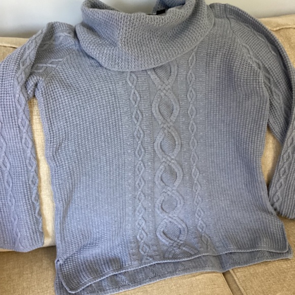 Jeanne Pierre 1x Blue cotton Sweater - Picture 2 of 3